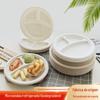 Spot atacado anti-vazamento resistente a altas temperaturas multi-grade prato de jantar sem lavagem festa churrasco ao ar livre comida ocidental prato de cana de açúcar descartável
