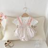 Roupas de Bebê Menina Estilo Coreano, Conjunto de Verão para Bebê, Macacão de Peça Única, Macacão de Peça Única Super Fofo, Conjunto de Duas Peças para Passeio