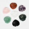 Piedra de masaje para pulgar en forma de corazón de jade natural transfronterizo, piedra de preocupación energética, cristal de 40 x 40 mm, descompresión Dongling