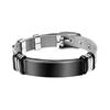 AliExpress Xiyin Explosiones Joyería Simple Europea y Americana Pulsera de Cuero Trenzado Retorcido Pulsera de Acero Inoxidable LOGOTIPO Grabado