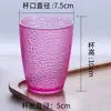 Taza de Agua Transparente de Plástico para PC de Colores con Puntos Resistente a Caídas Engrosada para Barra KTV Taza de Bebida Acrílica Taza de Cerveza