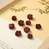 Accesorios para tallar cinabrio alto contenido arena púrpura flor de ciruelo flor de durazno flor de cuatro hojas cuentas hechas a mano accesorios para joyería diy