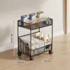 Estante de Almacenamiento para Escritorio de Snacks Sala de Estar Mesa de Comedor Encimera Estante de Almacenamiento en Capas Aparador Organizador de Mesa para Encimera Portavasos