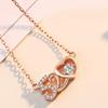 Nuevo colgante de corazón palpitante regalo de confesión para amantes cadena corta para clavícula Te amo número 520 collar inteligente