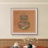 Pintura Decorativa Restaurante Calabaza Fu Zi Pintura Colgante Festiva China Nueva Sala de Estar Pintura Mural de Fondo de Pared de Entrada Entrada Sentido Avanzado