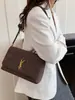 Bolso Cuadrado Pequeño Vintage Nuevo 2026 para Mujer, Bolso de Hombro Versátil de Moda, Bolso de Mano Mate Ysl para Mujer