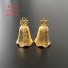 Pingente Sino Dragão Dourado de Bronze Antigo Decoração de Casa Yunnan Barraca de Ponto Turístico Ornamento de Sino de Cavalo Pequeno de Carro