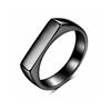 Anillo de Acero de Titanio de Gama Alta Estilo Ing Nicho Anillo Elegante Estilo Frío Joyería de Mano Europea y Americana Amazon Venta al por Mayor
