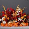 Arreglo Floral de Piso Rojo Boda Decoración con Flores Artificiales Escenario Pasillo Arreglo Floral Fondo Flores Colgantes Flores de Seda Flores Realistas Alta Simulación