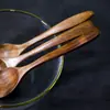 Cuchara de Madera de Acacia Cuchara de Madera Cuchara Cuchara de Madera Cuchara Larga Cuchara de Madera Cuchara de Madera para el Hogar Japonés Cuchara para Arroz Cuchara de Madera