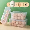 Caja de Fideos Estilo Japonés para Cocina Contenedor de Alimentos Caja Transparente para Almacenamiento de Granos Rectangular Caja para Almacenamiento de Huevos en Refrigerador Fabricante