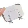 Pendientes de Corazón Oceánico Azul Zirconia Estrella de Mar Borla 2026 - Accesorios para Orejas de Diseño Único de Alta Gama