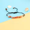 Pulsera Explosiva de Grava Transfronteriza Estilo Ins Cristal de Citrino en Polvo Piedra Original Cuerda de Mano Pulsera de Cuentas de Amatista Azul en stock