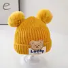 Gorros de Lana para Bebé de Otoño e Invierno con Forro de Felpa, Gorros Lindos y Súper Lindos para Recién Nacidos para Hombres y Mujeres, Gorros Tejidos para Bebés y Niños Pequeños