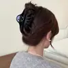 Pinza para el pelo de calabaza de PC de gran tamaño 13 cm transfronteriza para mujer con múltiples volúmenes de cabello en la parte posterior de la cabeza, pinza de tiburón, pinza agarradora elegante