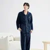 Liquidación de Otoño e Invierno Pijamas de Coral para Pareja para Mujeres y Hombres, Ropa de Casa, Liquidación