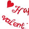 Bandera de corazón para tirar del Día de San Valentín, feliz Día de San Valentín, nueva pancarta de decoración de fiesta de flores para tirar de una pieza