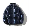 Nueva Chaqueta de Algodón de Invierno para Hombre, Marca de Moda, Abrigo de Algodón Engrosado y Forrado de Felpa, Moderna 2025 Talla Grande Corto Brillante Grueso Ropa de Abrigo