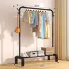 Perchero Simple de Pie para Dormitorio del Hogar, Barra Retráctil para Secar Ropa en Interiores, Colgador de Ropa, Tendedero para Balcón, Hogar