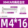 Tornillo autorroscante de acero inoxidable 304 cabeza plana grande tipo ciruela cabeza delgada tipo estrella CA punta aguda cola puntiaguda para madera M2M3M4M5