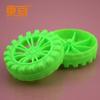 HB502AH roda de plástico verde grossa para off-road roda de plástico roda de brinquedo peças de blocos de construção de tecnologia suporte interno oito