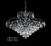 Novo Salão de Casamento Adereços de Ferro Lâmpada Prateada Eletrogalvanizada Lâmpada de Teto de Cristal Iluminação Adereços de Casamento Lustre de Corrente de Cristal