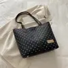 Bolsa Tote de Ombro com Bolinhas Estilo Coreano Moda Feminina 2026 Nova Outono Grande Capacidade Nicho Popular Bolsa Saco de Ombro Único