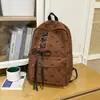 Nova Mochila de Veludo com Laço para Estudante Feminina Universitária Mochila Versátil Nicho para Aluno do Ensino Fundamental Mochila Estilo Coreano