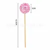 Decoração de Bolo Bola Espelhada Refletiva Amazon Transfronteiriça Plug-In Bola de Espelhos com Palito de Madeira Bola de Decoração de Festa Atacado