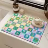 Esterilla escurridora de cocina estilo americano transfronteriza, mantel individual, alfombrilla aislante del calor para el hogar, alfombrilla absorbente para encimera, alfombrilla de control de agua para cuencos y platos de tierra de diatomeas