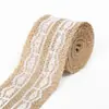 Encaje de Rollo de Lino DIY Hecho a Mano Boda Navidad Manualidad Encaje de Rollo de Lino Rollo de Lino Cuerda de Cáñamo Mayoreo