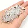 Base para Arete de Oreja Hecha a Mano DIY con Aguja Plana y Parte Trasera Plana, Chapada en Cobre con Oro Real de 18K, Base para Arete de Perla con Aguja en Forma de Cruz que Conserva el Color