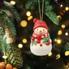 Natal Transfronteiriço Novos Produtos Mais Vendidos Acrílico Plano Boneco de Neve Natalino Atmosfera Festiva Decoração de Árvore de Natal Enfeites para Pendurar