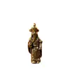Chaveiro Pingente de Latão Deus da Fortuna e da Riqueza Microescultura Mini Carro Pingente de Chaveiro Ornamento Decoração Pendente