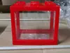 Blocos de construção Tanque de peixes pequeno Douyu Tanque de peixes ornamental ecológico em miniatura Caixa Douyu Caixa para rastejadores bola de algas Tanque de peixes pequeno criativo