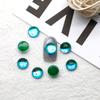 Diamantes redondos de moca de 8 mm para decoración de uñas, nuevos accesorios para decoración de uñas, diamantes de imitación de cristal planos de fantasía de color caramelo súper llamativos.