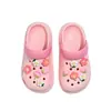 Zuecos de verano antideslizantes para interiores para niños y niñas, zapatos de playa para exteriores con diseño floral, sandalias para niños pequeños y mayores, venta al por mayor
