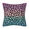 Fronha de Almofada com Textura de Leopardo Nova Mais Vendida Transfronteiriça Animal Estampa de Leopardo Almofada Decoração de Casa Fronha Sala de Estar Sofá