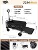 Carrito de camping portátil para exteriores, plegable, para compras, camping, puesto de empuje y tracción, venta al por mayor