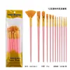 Amazon Juego de 12 Pinceles para Pintura al Óleo Mango de Plástico Pincel para Pintura Artística Acuarela Gouache Juego de Pinceles para Pintura al Óleo