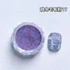 Tendência Outono e Inverno Nail Art Lã Tricotada Rosa Retrô Versátil Xadrez Tridimensional Decoração de Unhas com Glitter