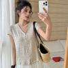 Camiseta de Manga Curta Morishima Tencel Linho Feminina Verão Novo Lyocell Camisa Básica Botão Cardigan Top