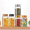 Botella de Vidrio de Borosilicato Transparente con Tapa de Rosca de 50 mm para Miel, Botella para Cápsulas, Polvo Medicinal, Botella de Vidrio para Empaque de Cordyceps