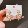 Aguja de plata 925, diseño de nicho, aretes de puesto de mercado nocturno, fuente mayorista, aretes de moda estilo coreano, aretes populares