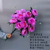Flor de Varrer Tumbas em Varrer Tumbas Simulação Crisântemo Peônia 9 Cabeças 7 Cabeças Arranjo de Flores Sacrifício Flor de Plástico Flor Decorativa de Cemitério