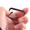 Hebilla cuadrada con anillo de resorte rectangular para bolso, hebilla colgante de aleación de zinc, accesorios para equipaje, hebilla de resorte cuadrada, hebilla de gancho de metal, venta al por mayor