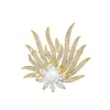 Broche Instagram Feminino Tendência Personalizado Grande Corsage Anti-andar Cheongsam High-end Atmosférico Luxo Pino Banhado a Ouro Acessórios de Pino de Gola