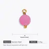 Acessórios Personalizados Exquisitos de Aço Inoxidável Pequenos Pingentes Pingente de Coração de Cereja Joias Artesanais DIY Acessórios para Colares Venda por Atacado