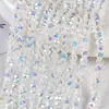 Contas facetadas de vidro de alta qualidade com cores iridescentes, contas de jade sintético, acessórios para pulseiras e colares DIY feitos à mão, atacado de joias