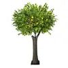 Árvore de Limão Grande Simulada, Laranjeira Falsa Personalizada, Decoração para Paisagismo Interno, Laranjeira Simulada, Planta Verde, Ornamento de Chão